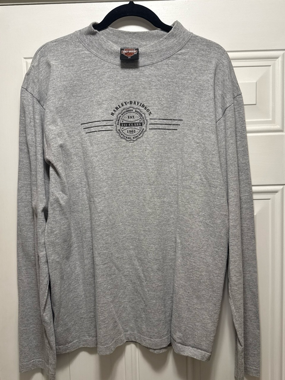 Harley-Davidson Gray Long Sleeve Logo Shirt